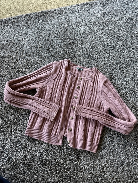 wild fable Sweaters - Wild Fable Women’s Cable Knit Button-Front Sweater Cardigan - Dusty Pink Large